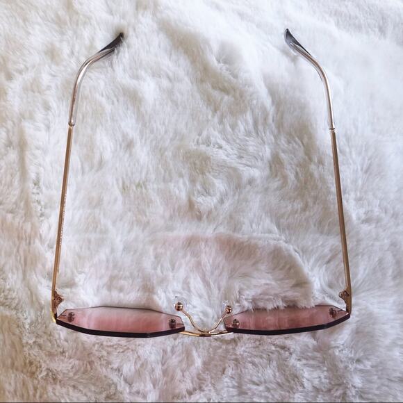 Alaiya Pink Octogonal Ombre Sunglasses - Picture 4 of 9
